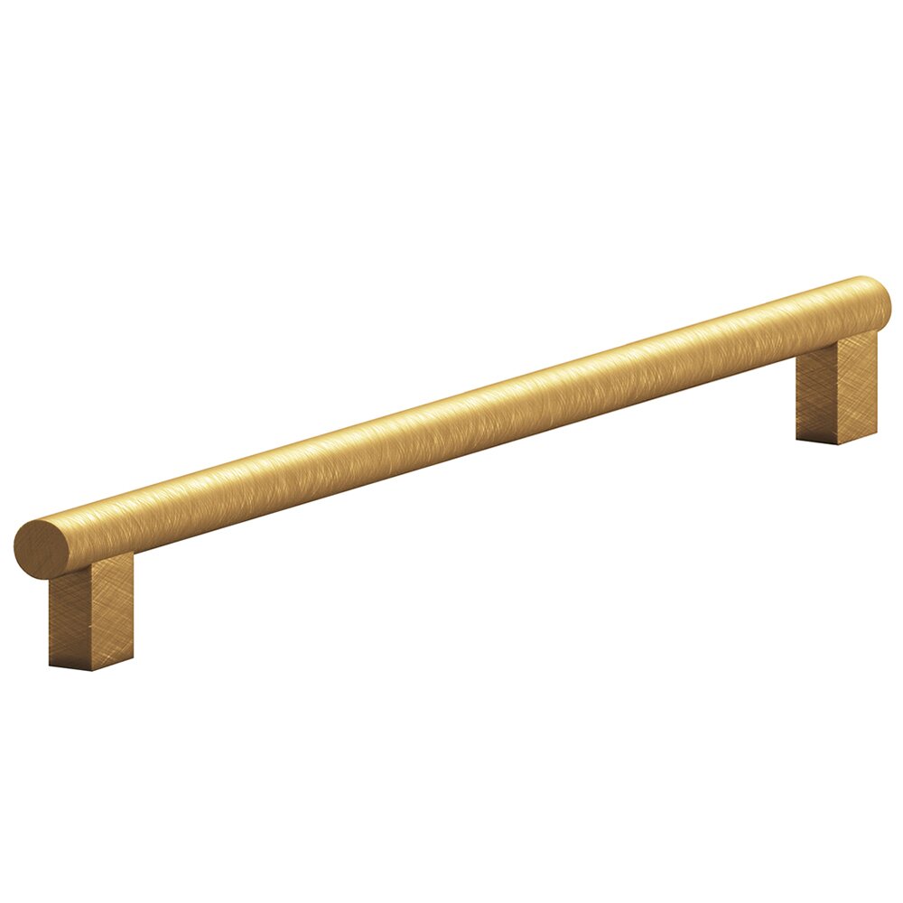 Colonial Bronze 8" Centers Rectangular Post Bar Appliance/Oversized Pull in Weathered Brass