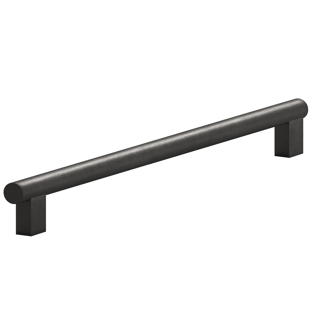 Colonial Bronze 10" Centers Rectangular Post Bar Appliance/Oversized Pull in Distressed Black