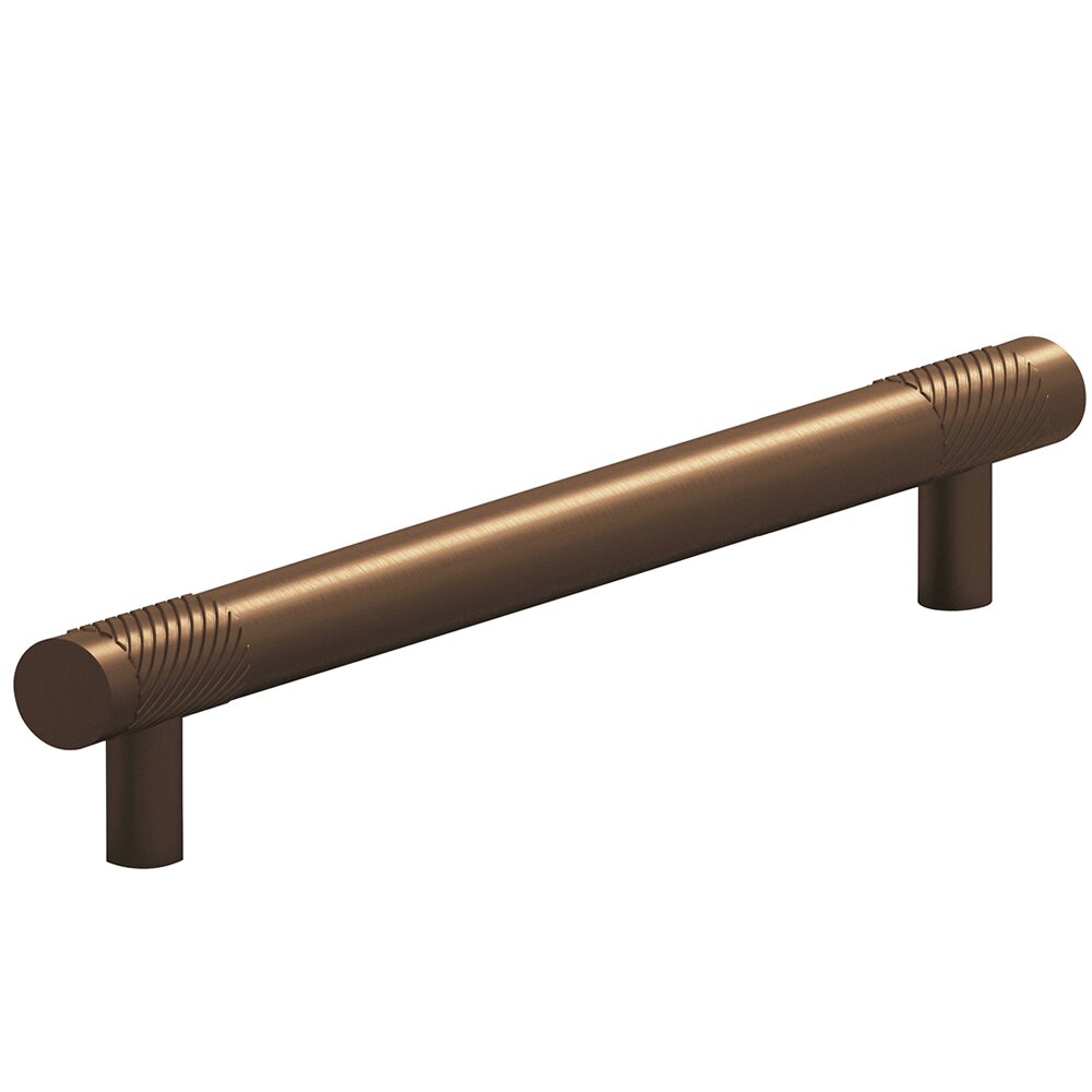 Colonial Bronze 8" Centers Single Knurl Bands Appliance/Oversized Pull in Matte Oil Rubbed Bronze