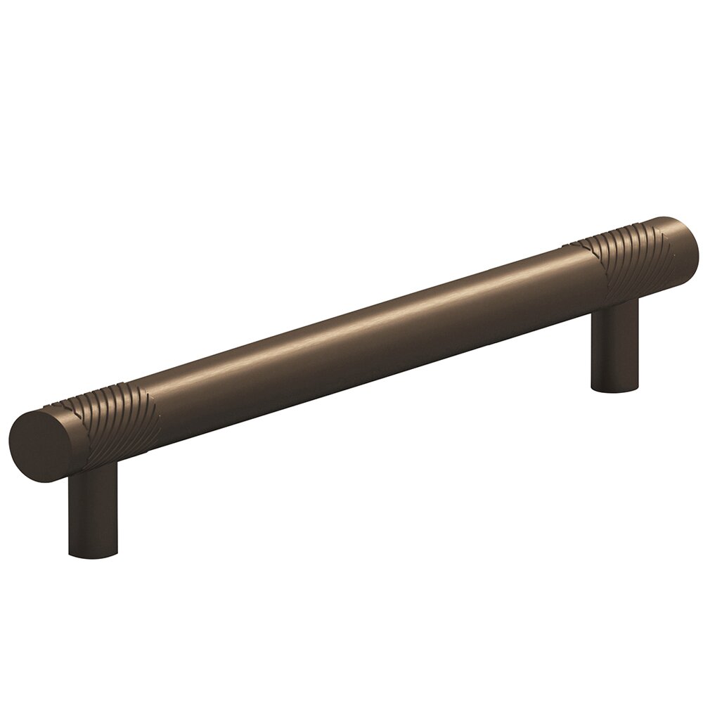 Colonial Bronze 8" Centers Single Knurl Bands Appliance/Oversized Pull in Heritage Bronze