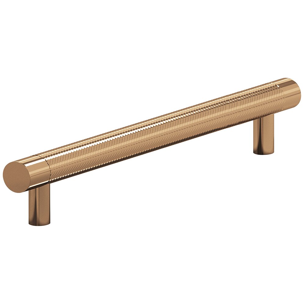 Colonial Bronze 8" Centers Full Single Knurl Appliance/Oversized Pull in Polished Bronze