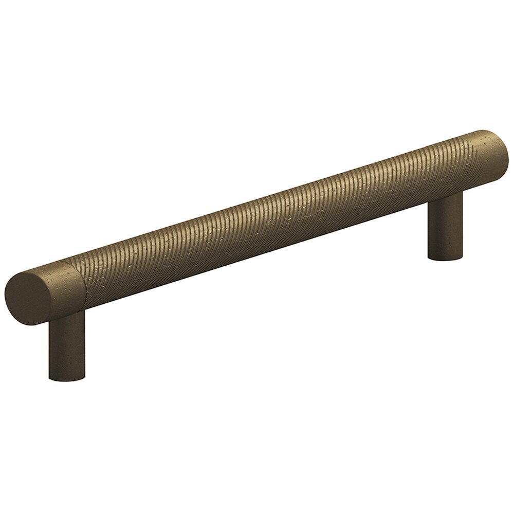 Colonial Bronze 8" Centers Full Single Knurl Appliance/Oversized Pull in Distressed Oil Rubbed Bronze