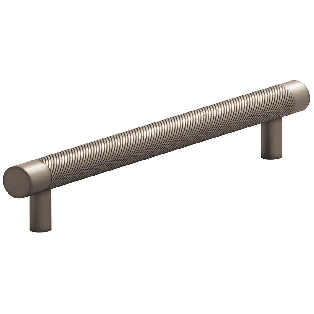 Colonial Bronze 8" Centers Full Single Knurl Appliance/Oversized Pull in Distressed Pewter
