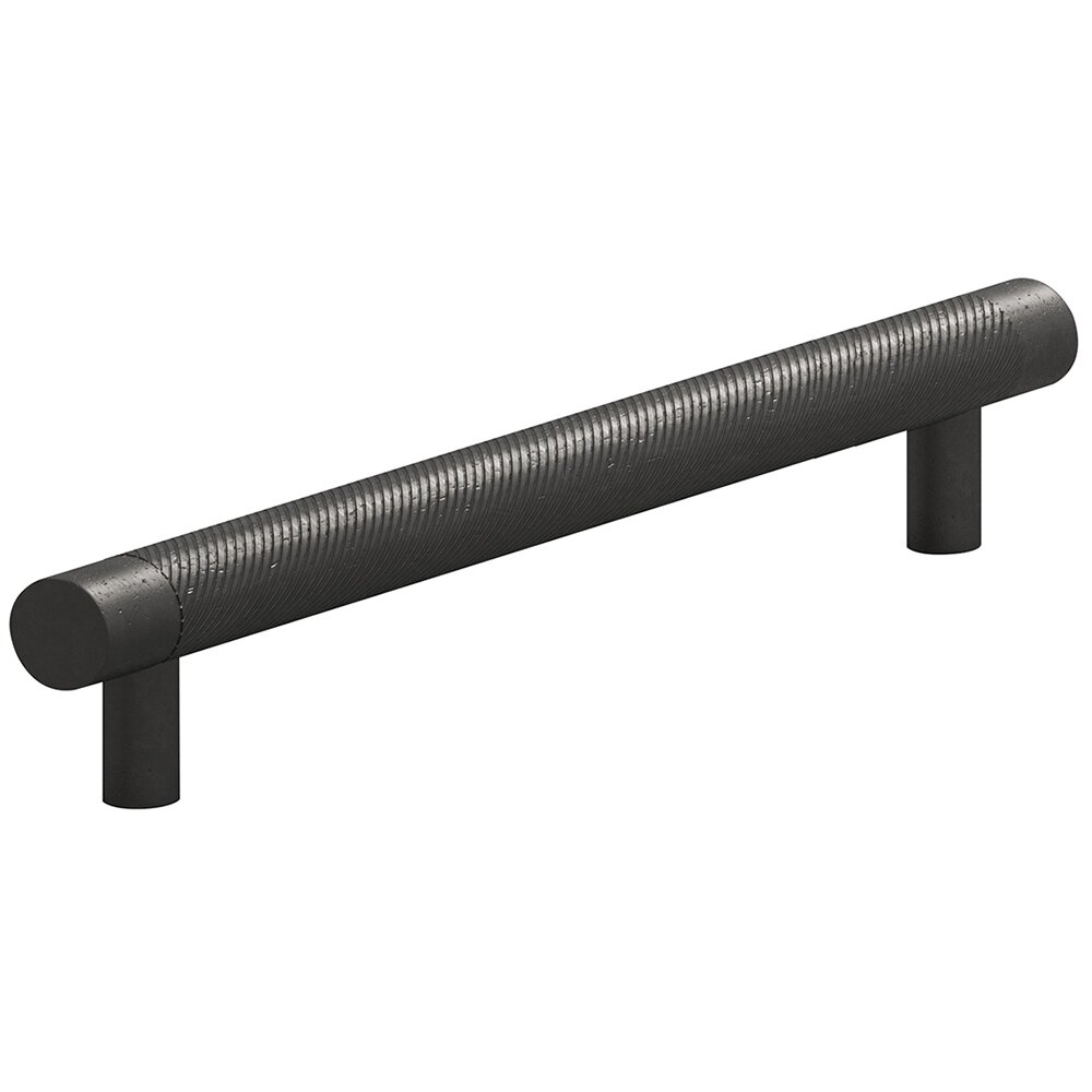 Colonial Bronze 8" Centers Full Single Knurl Appliance/Oversized Pull in Distressed Black