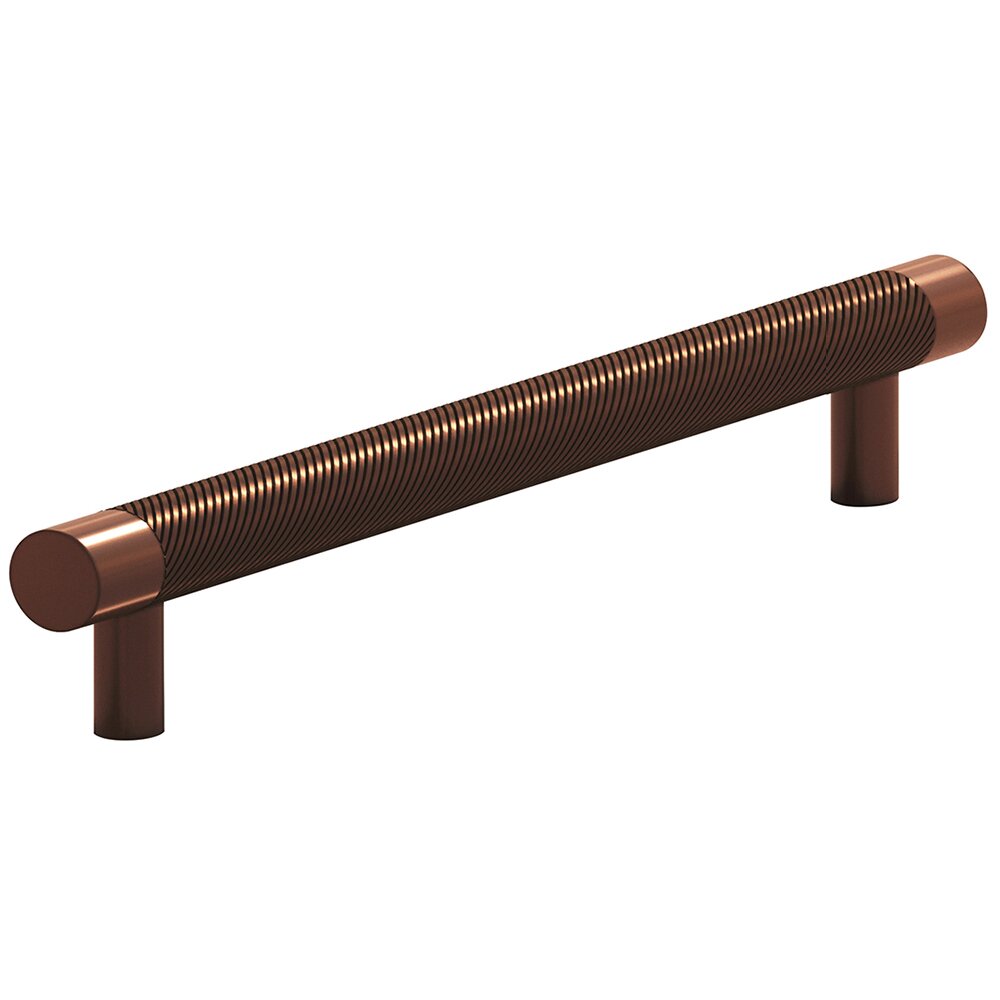 Colonial Bronze 8" Centers Full Single Knurl Appliance/Oversized Pull in Matte Antique Copper
