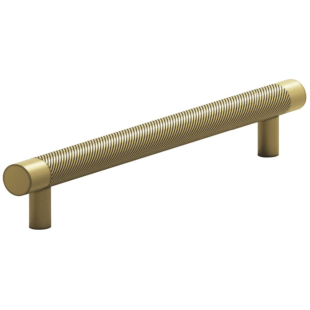 Colonial Bronze 8" Centers Full Single Knurl Appliance/Oversized Pull in Matte Antique Brass