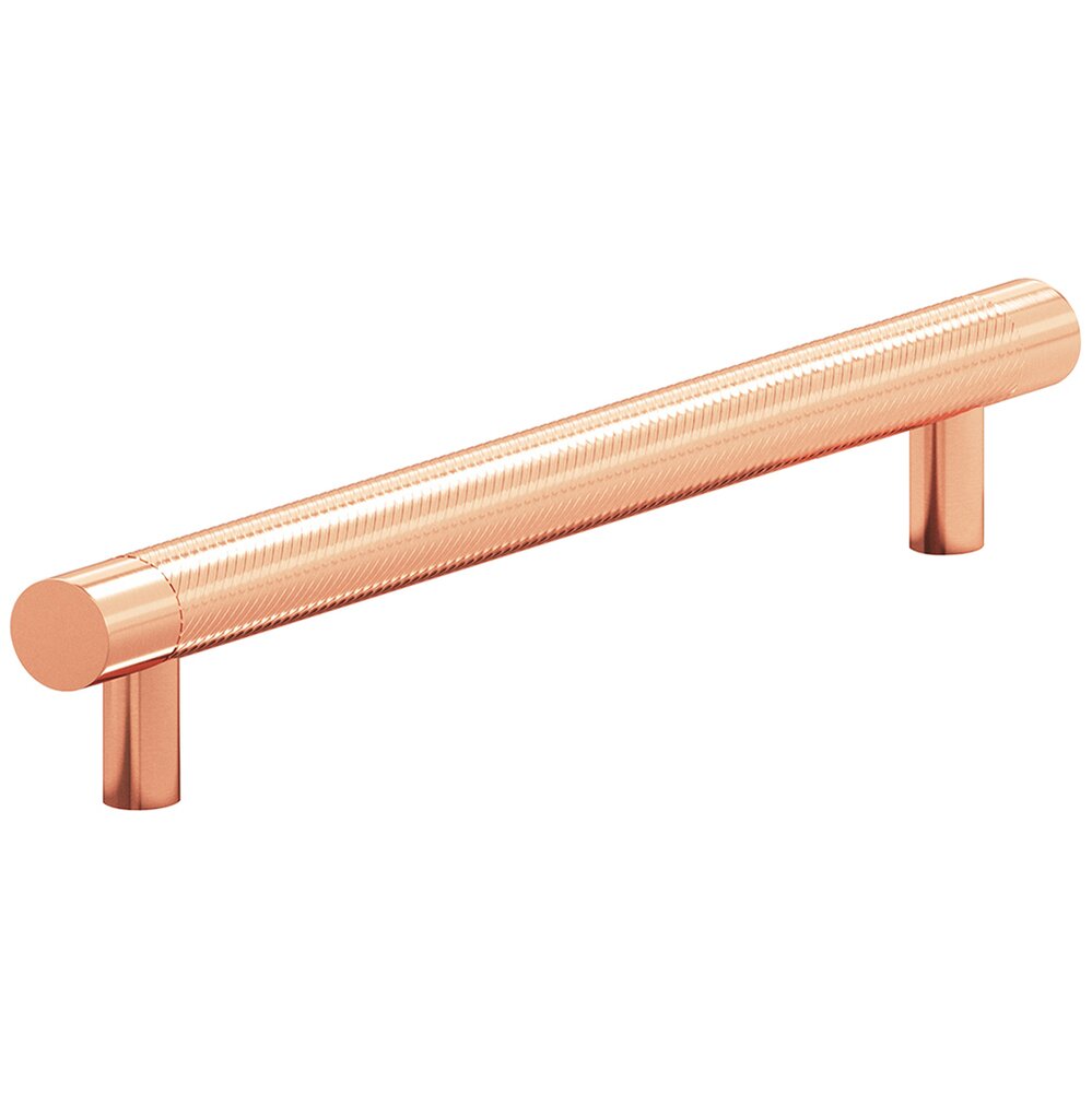 Colonial Bronze 8" Centers Full Single Knurl Appliance/Oversized Pull in Satin Copper