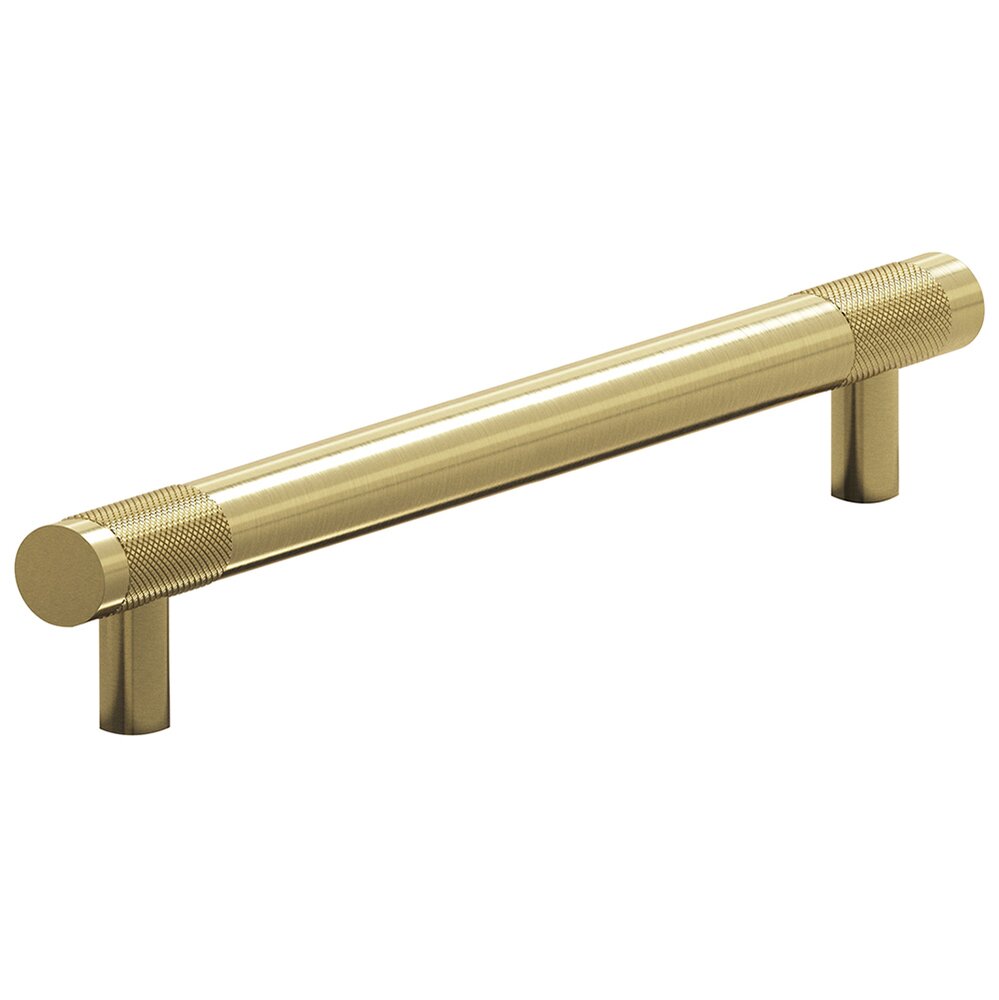 Colonial Bronze 8" Centers Full Diamond Knurl Appliance/Oversized Pull in Antique Brass