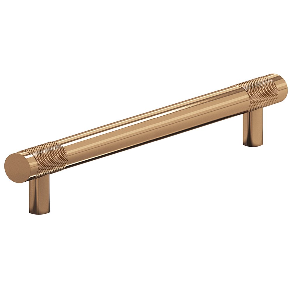 Colonial Bronze 8" Centers Full Diamond Knurl Appliance/Oversized Pull in Polished Bronze