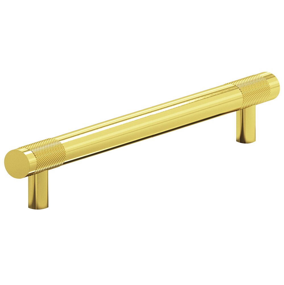 Colonial Bronze 8" Centers Full Diamond Knurl Appliance/Oversized Pull in French Gold