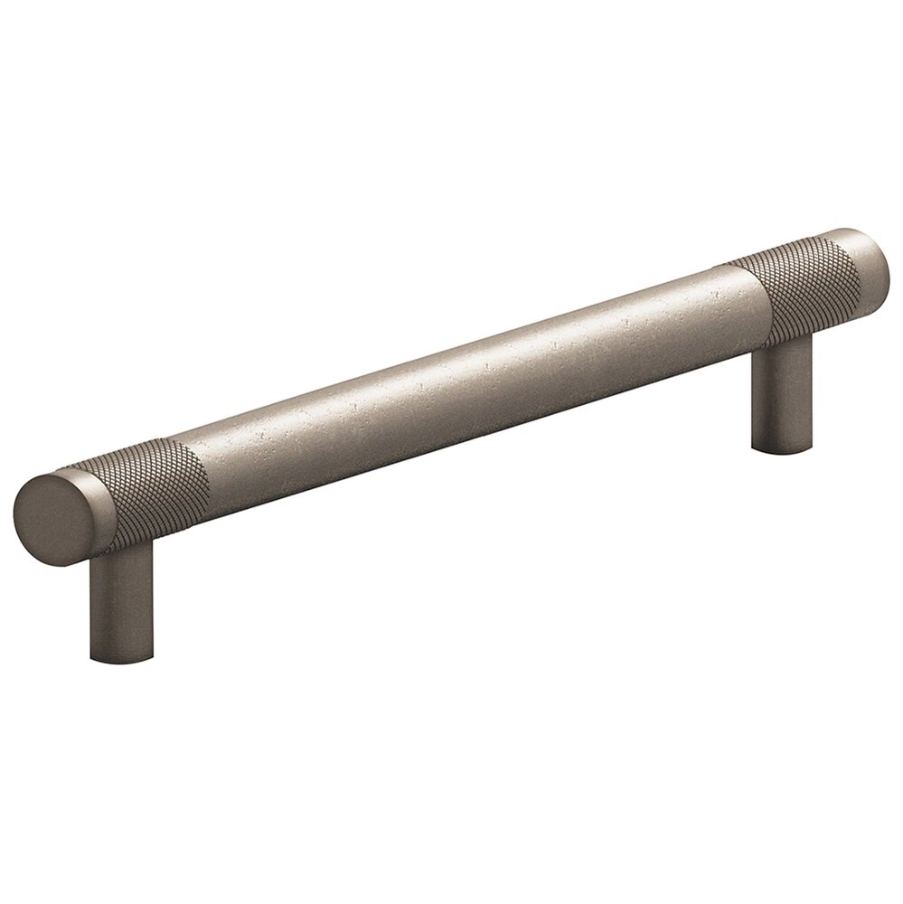 Colonial Bronze 8" Centers Full Diamond Knurl Appliance/Oversized Pull in Distressed Pewter