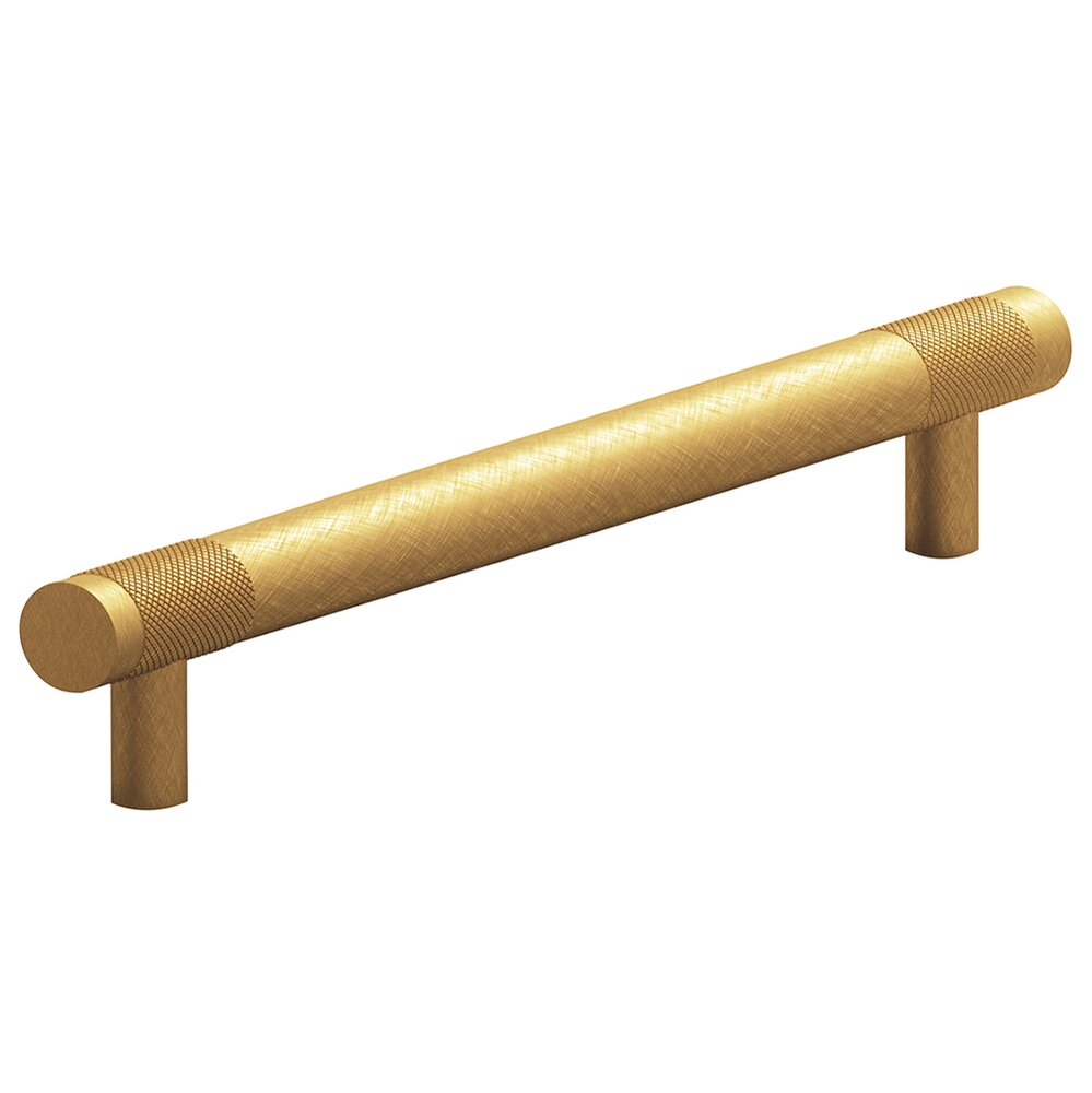 Colonial Bronze 8" Centers Full Diamond Knurl Appliance/Oversized Pull in Weathered Brass