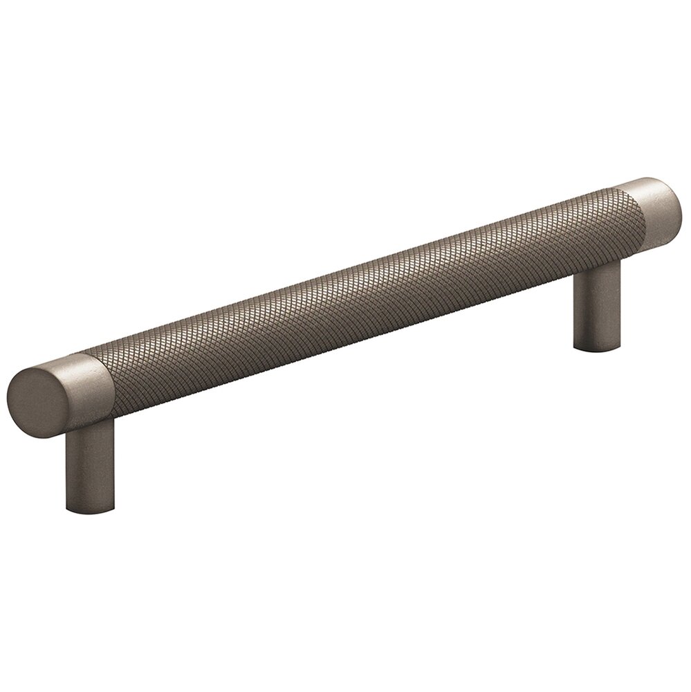 Colonial Bronze 8" Centers Diamond Knurl Appliance/Oversized Pull in Distressed Pewter