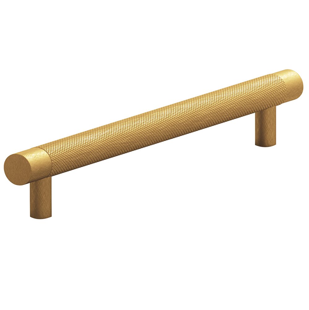 Colonial Bronze 8" Centers Diamond Knurl Appliance/Oversized Pull in Weathered Brass