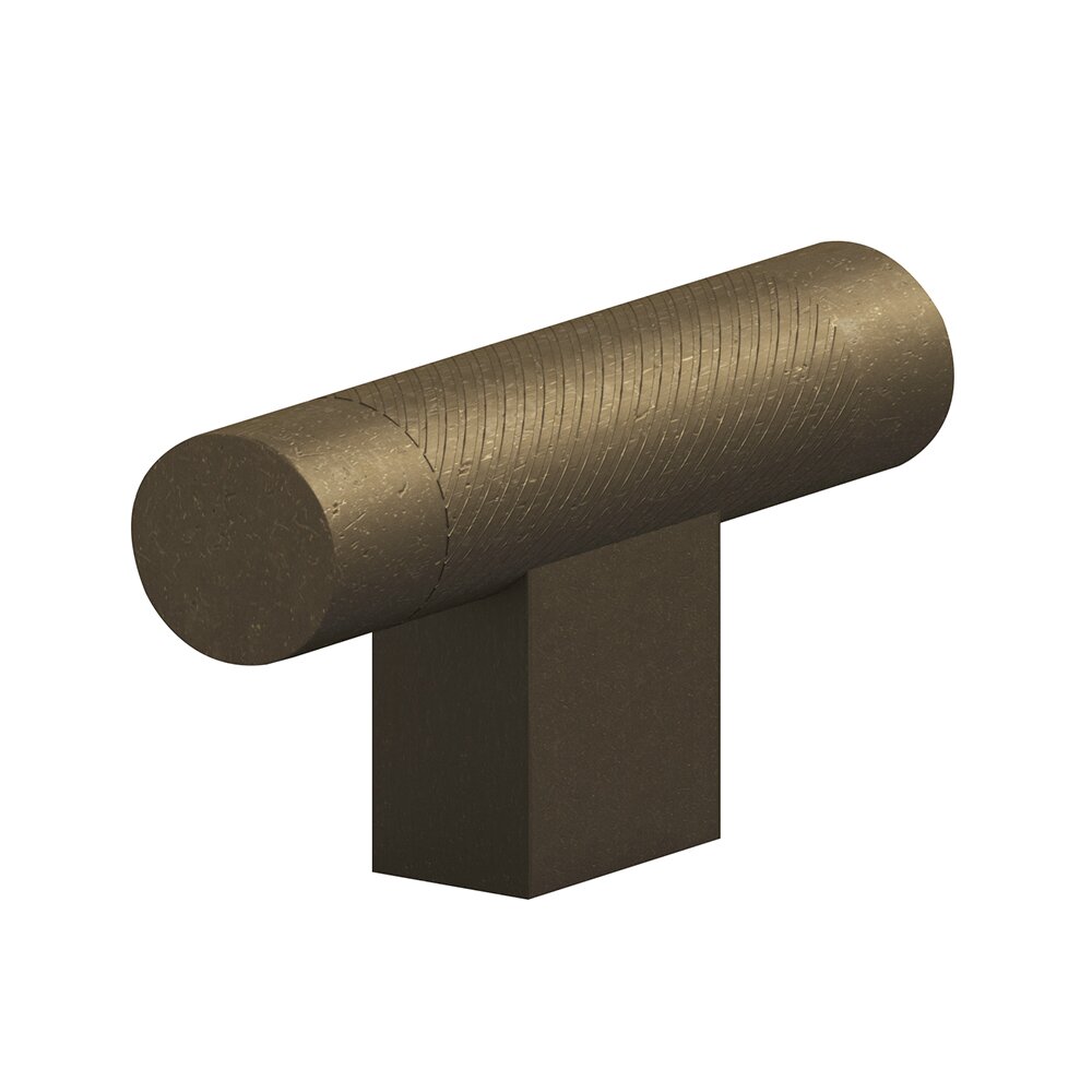 Colonial Bronze 1/2" T Cabinet Knob Hand Finished in Distressed Oil Rubbed Bronze
