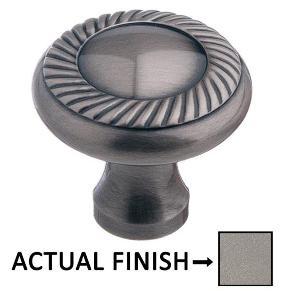 Colonial Bronze 1 1/4" Rope Knob in Frost Nickel