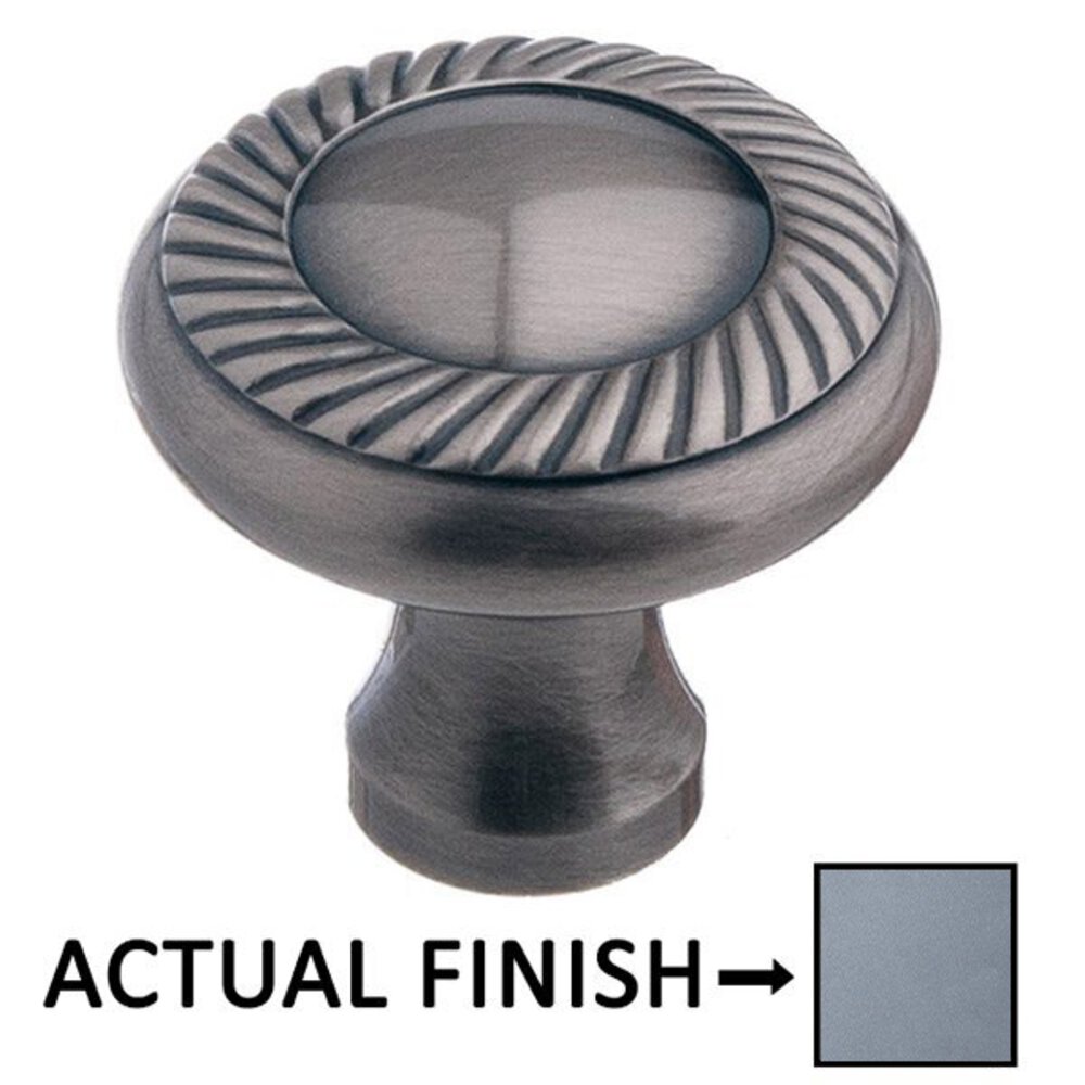 Colonial Bronze 1 1/4" Rope Knob in Frost Chrome