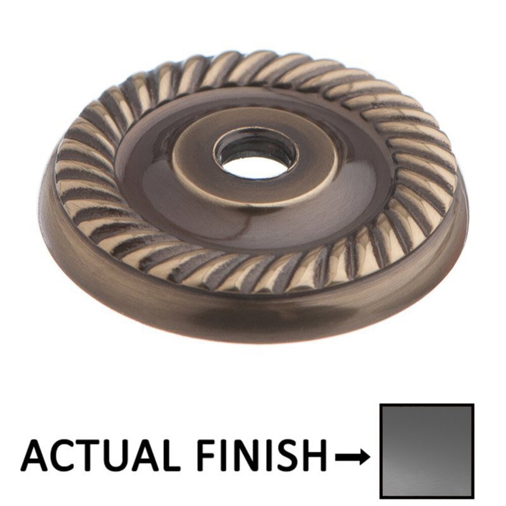Colonial Bronze 1 1/4" Rope Backplate in Graphite