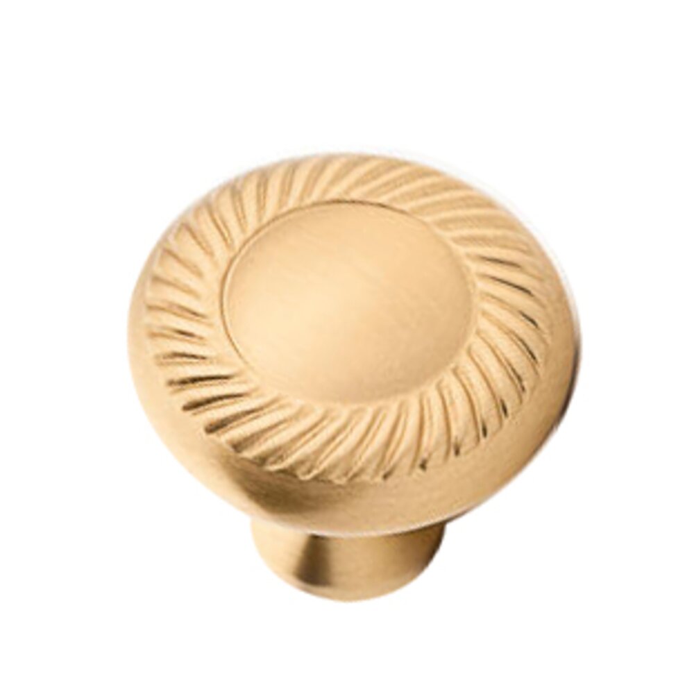 Colonial Bronze 1 1/2" Rope Knob in Unlacquered Satin Brass