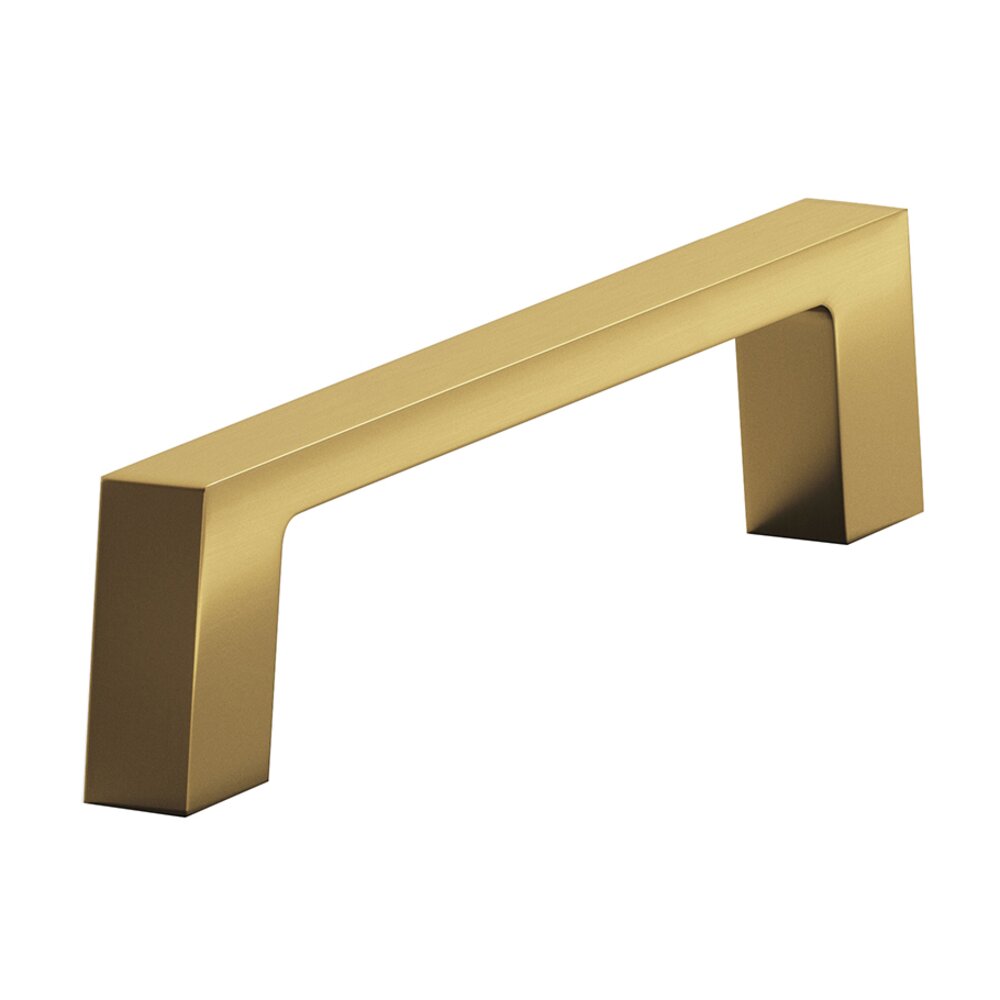 Colonial Bronze 3" Centers Pull in Unlacquered Satin Brass