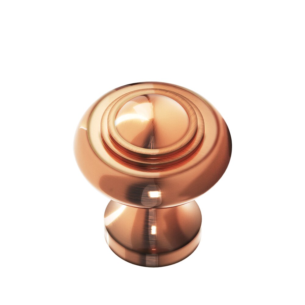 Colonial Bronze 1 3/16" Diameter Small Button Knob in Antique Copper