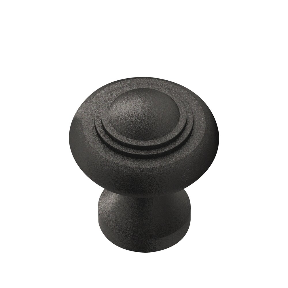 Colonial Bronze 1 3/16" Knob in Frost Black