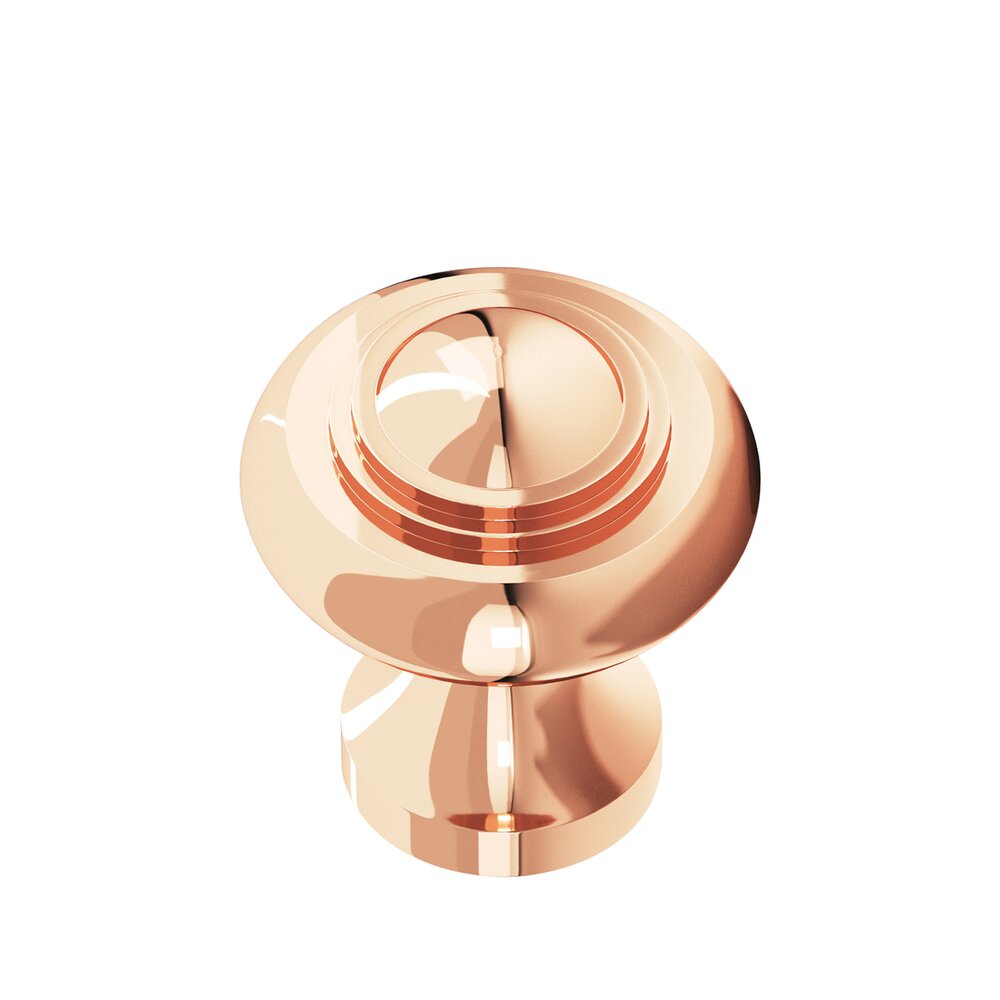 Colonial Bronze 1 3/16" Knob in Polished Copper
