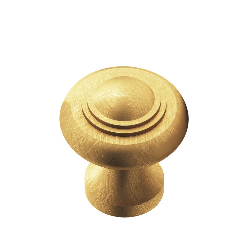 Colonial Bronze 1 3/16" Knob in Weathered Brass
