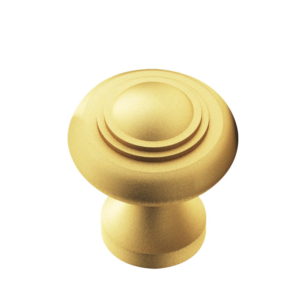 Colonial Bronze 1 3/8" Knob in Frost Brass