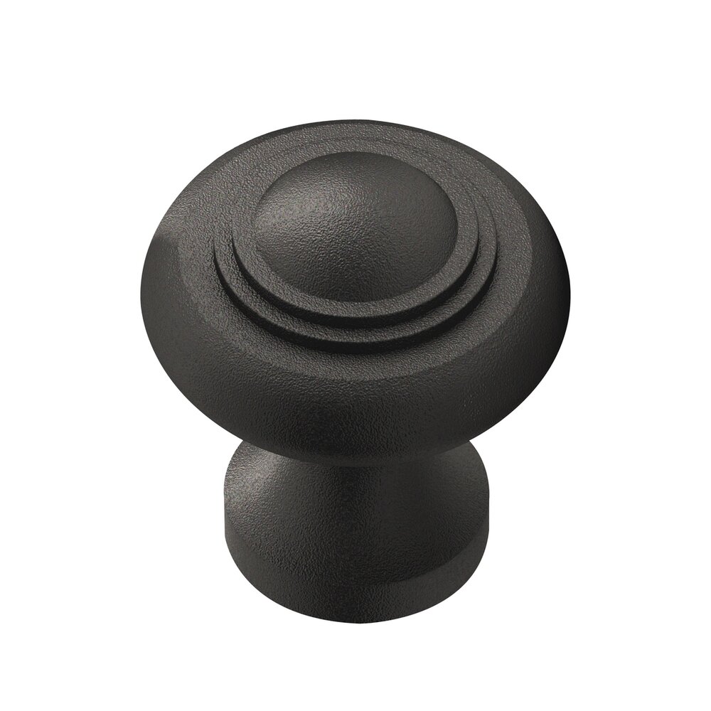 Colonial Bronze 1 1/2" Knob in Frost Black
