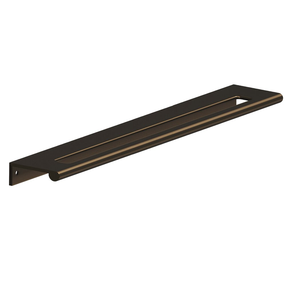 Colonial Bronze 10" Centers Edge Pull With Fully-Rounded Lip And Center Coutout In Oil Rubbed Bronze