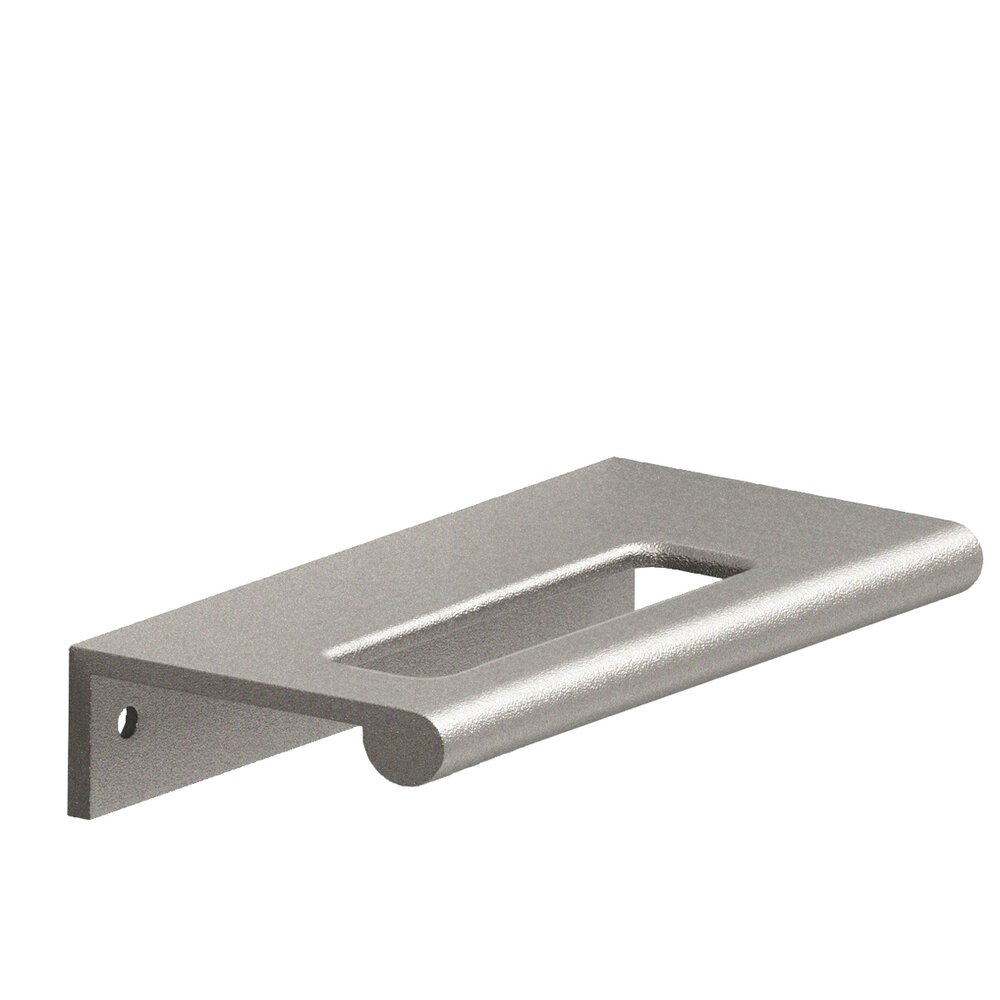 Colonial Bronze 1.5" Centers 2" Overall Edge Pull With Fully-Rounded Lip And Center Coutout In Frost Nickel
