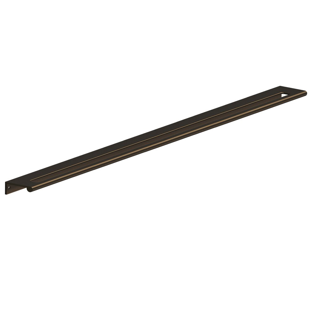 Colonial Bronze 24" Centers 26" Overall Edge Pull With Fully-Rounded Lip And Center Coutout In Oil Rubbed Bronze