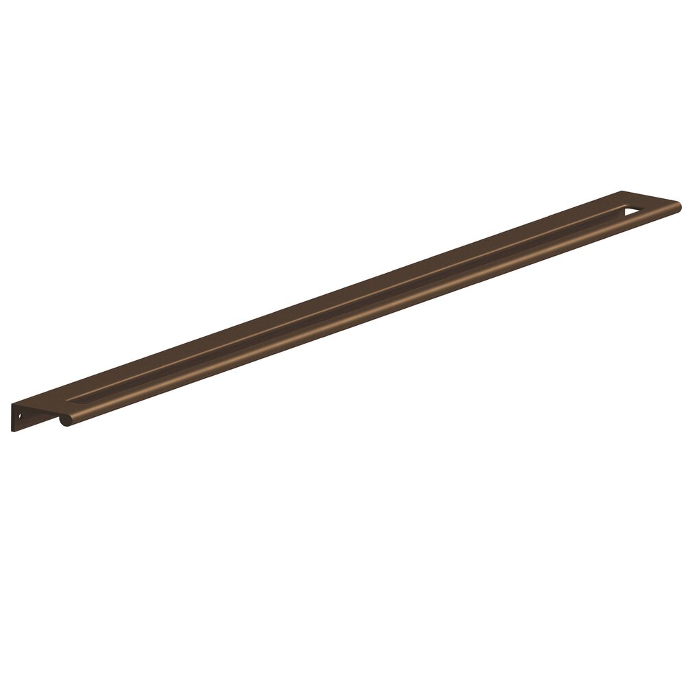 Colonial Bronze 24" Centers 26" Overall Edge Pull With Fully-Rounded Lip And Center Coutout In Matte Oil Rubbed Bronze