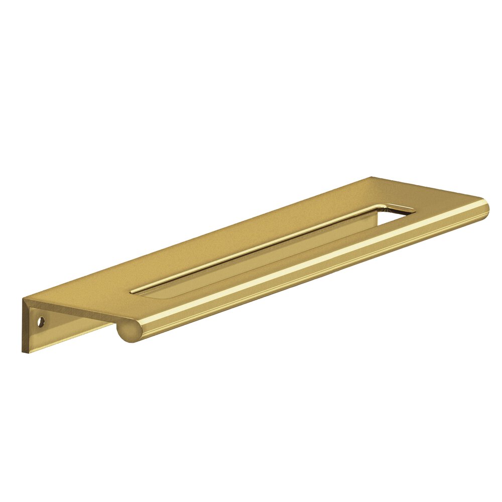 Colonial Bronze 5" Centers 6" Overall Edge Pull With Fully-Rounded Lip And Center Coutout In Antique Bronze