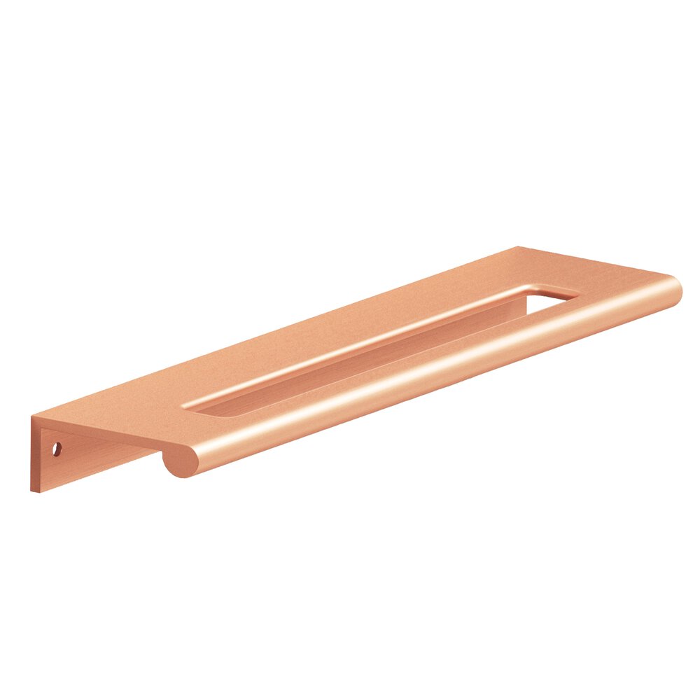 Colonial Bronze 5" Centers 6" Overall Edge Pull With Fully-Rounded Lip And Center Coutout In Matte Satin Copper