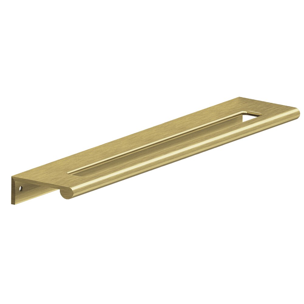 Colonial Bronze 8" Centers Edge Pull With Fully-Rounded Lip And Center Coutout In Antique Brass