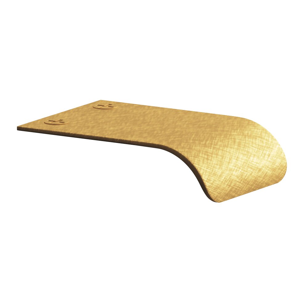 Colonial Bronze 1 1/2" Edge Edge Pull in Weathered Brass
