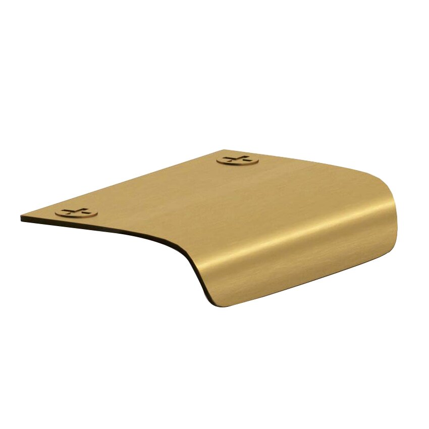 Colonial Bronze 2 1/2" Long Edge Pull in Unlacquered Satin Brass