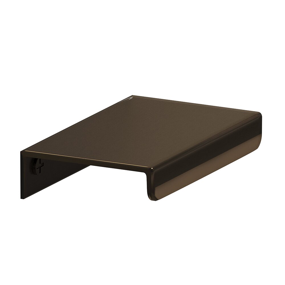 Colonial Bronze 2 1/2" Long Over The Drawer Edge Pull in Unlacquered Oil Rubbed Bronze