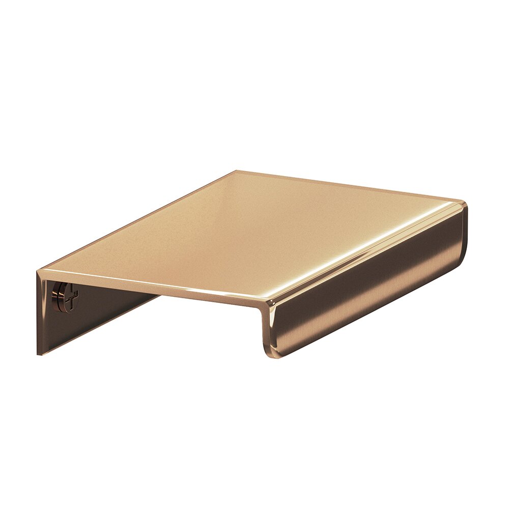 Colonial Bronze 2 1/2" Long Over The Drawer Edge Pull in Polished Bronze