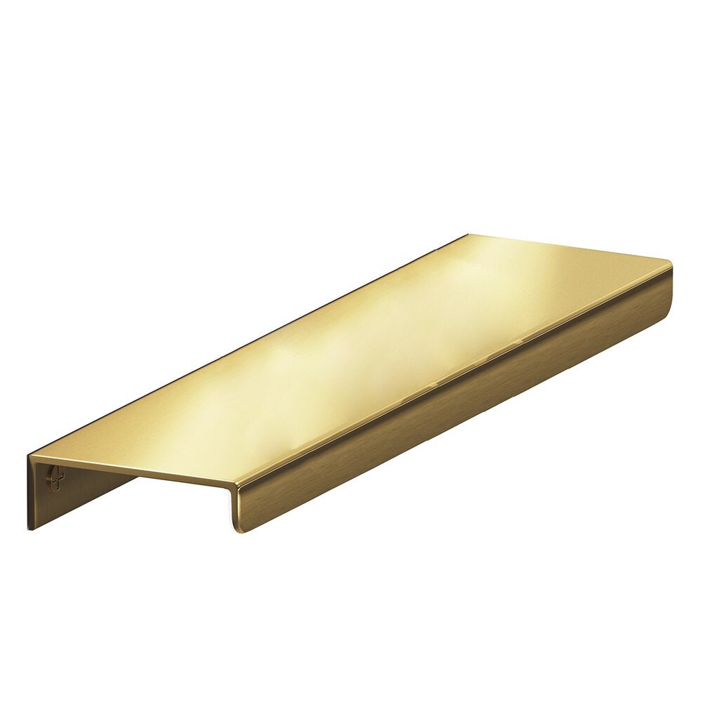 Colonial Bronze 6" Long Top Mount Edge Pull in Unlacquered Satin Brass