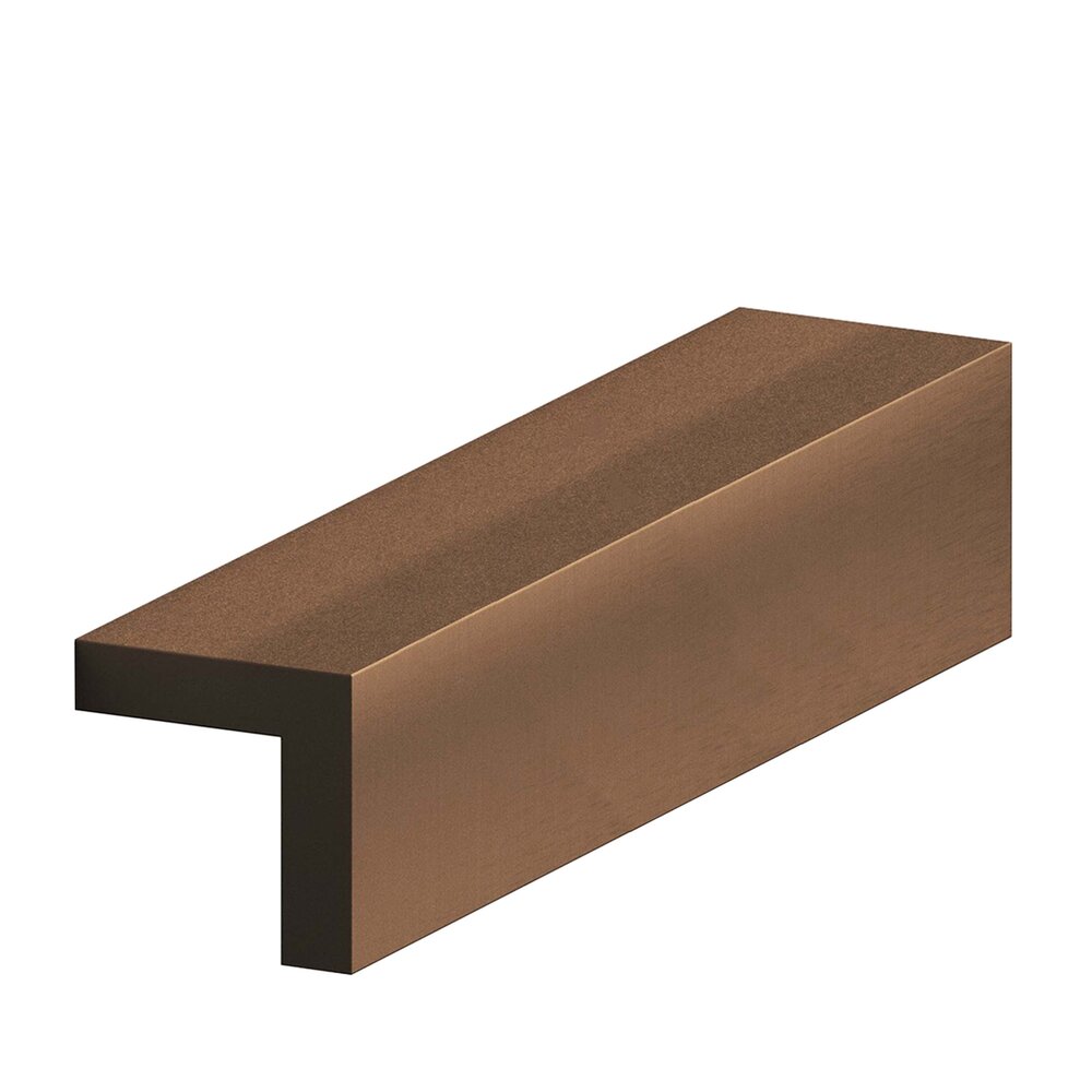 Colonial Bronze 4" Long Right Angle Edge Pull in Matte Oil Rubbed Bronze