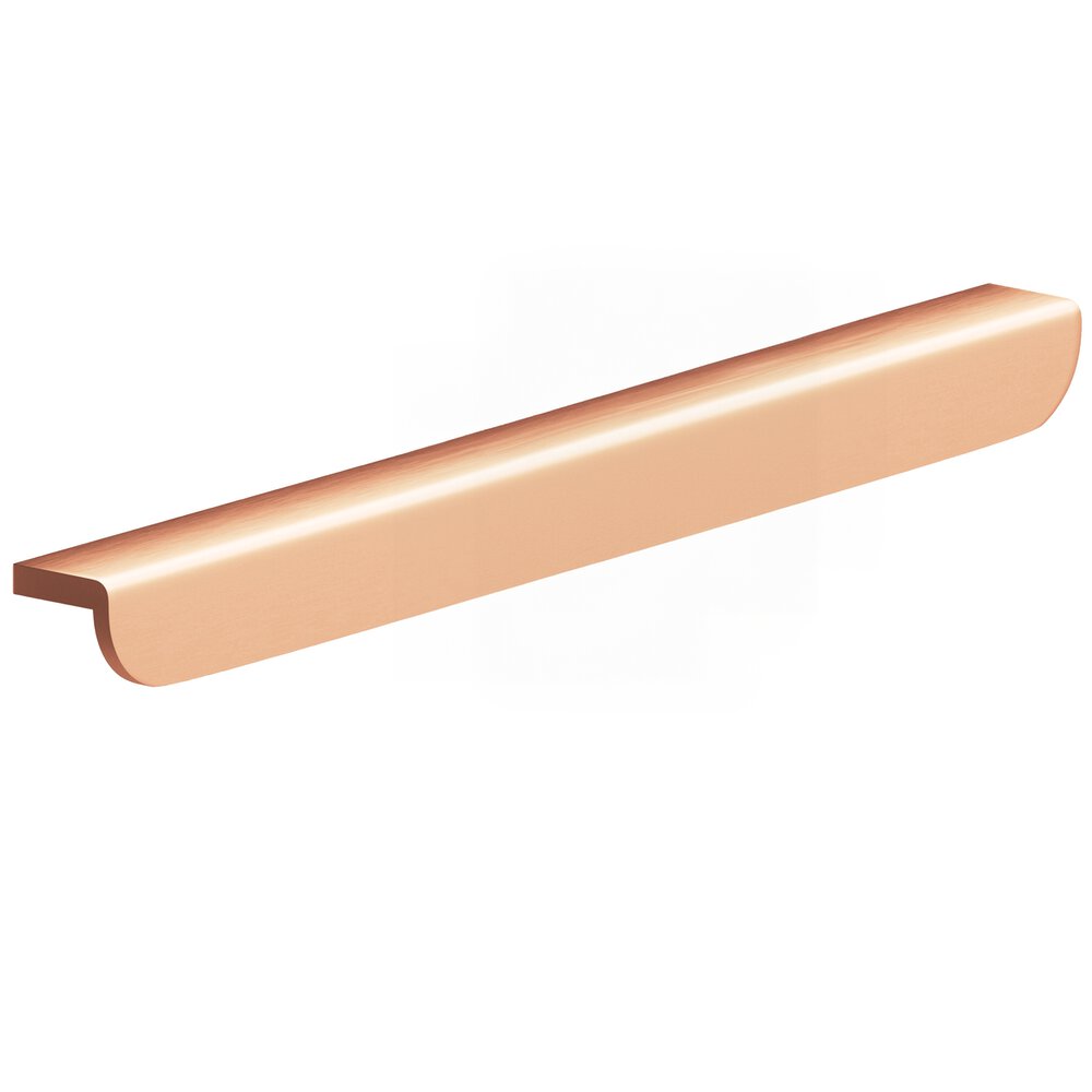 Colonial Bronze 12" Centers 14" Overall L-Shaped Edge Pull With Rounded Ends In Matte Satin Copper