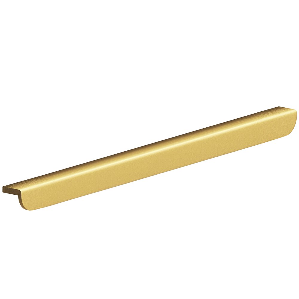 Colonial Bronze 16" Centers 18" Overall L-Shaped Edge Pull With Rounded Ends In Frost Brass
