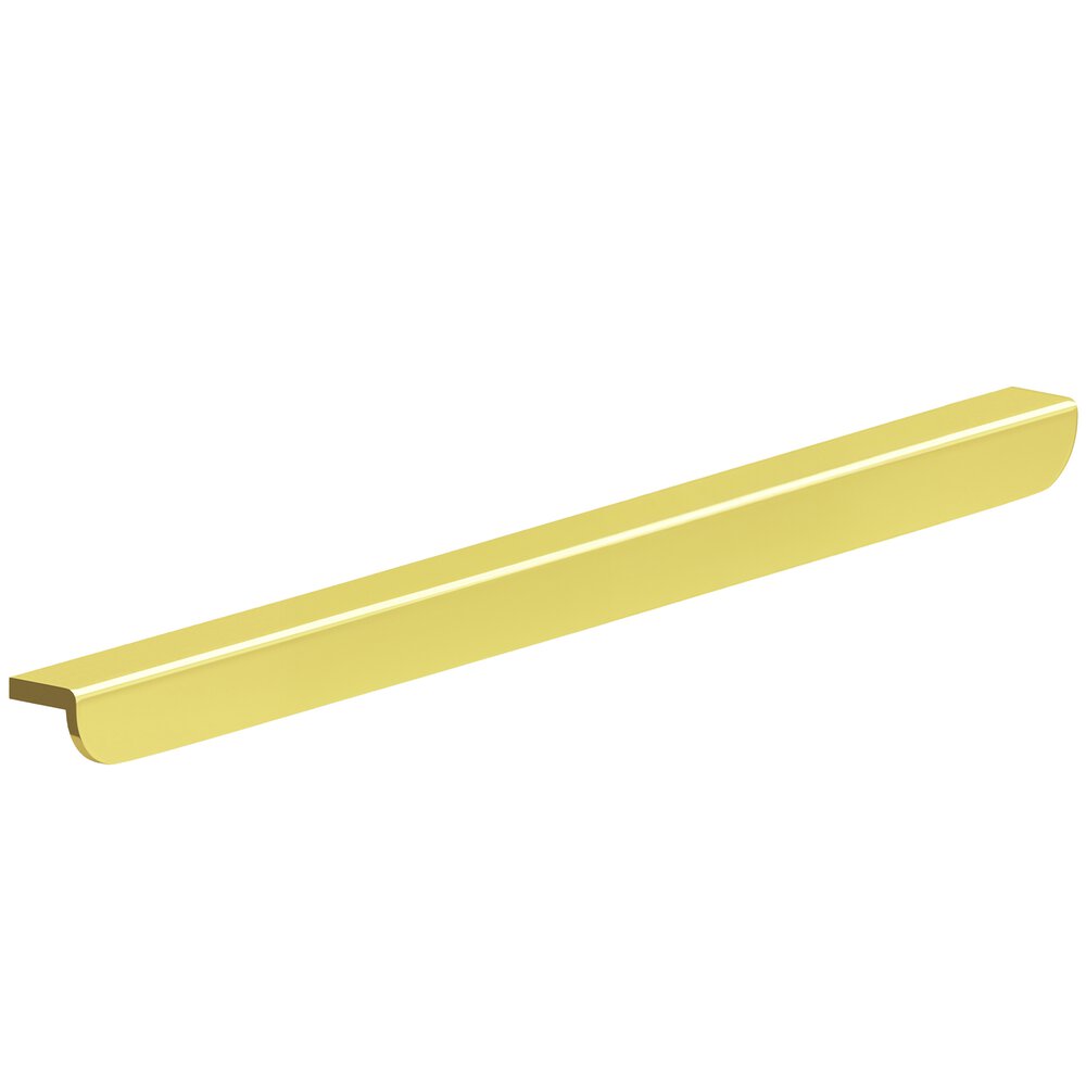 Colonial Bronze 16" Centers 18" Overall L-Shaped Edge Pull With Rounded Ends In French Gold