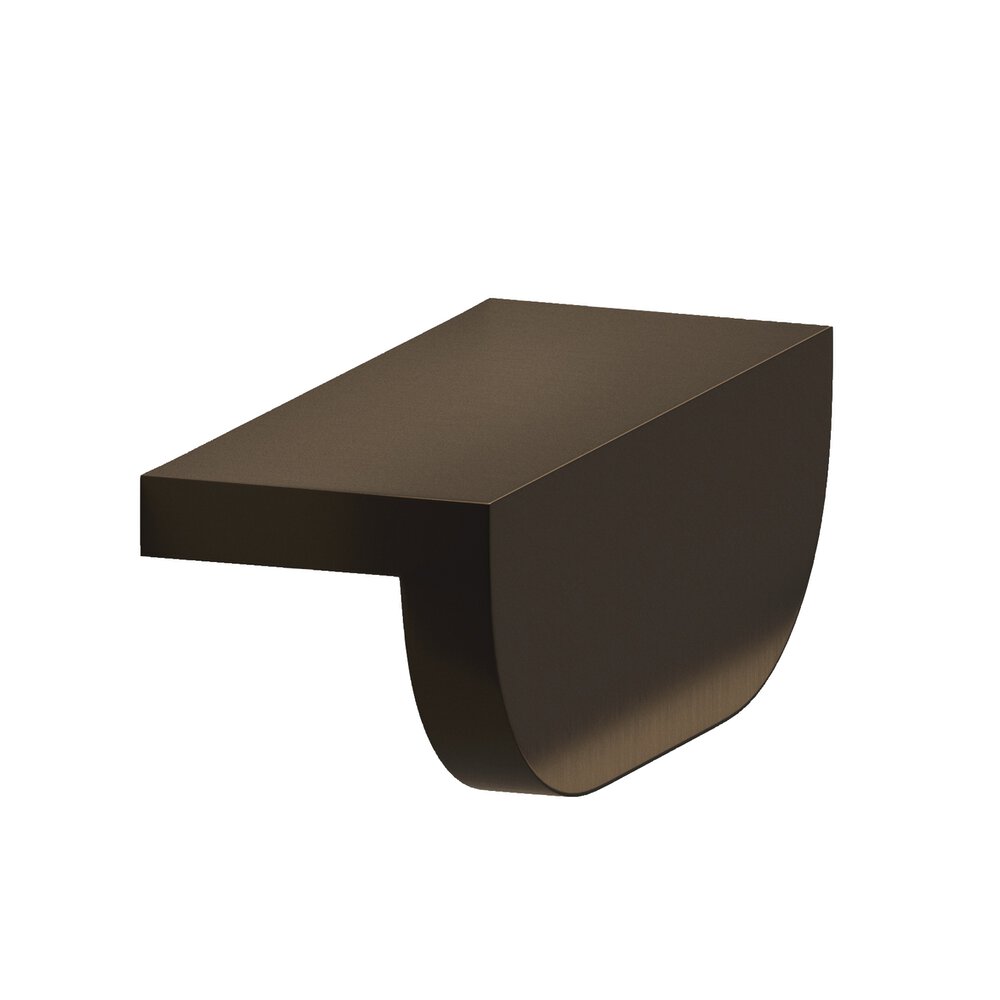 Colonial Bronze 2" Centers 2.5" Overall L-Shaped Edge Pull With Rounded Ends In Oil Rubbed Bronze