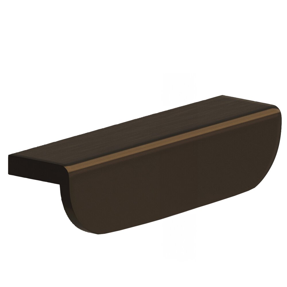 Colonial Bronze 3" Centers 4" Overall L-Shaped Edge Pull With Rounded Ends In Oil Rubbed Bronze