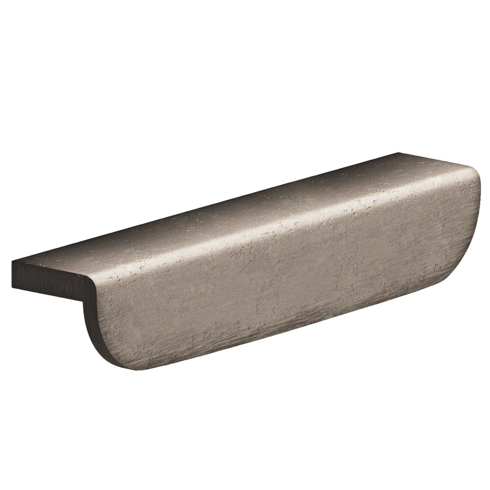 Colonial Bronze 4" Centers 5" Overall L-Shaped Edge Pull With Rounded Ends In Distressed Pewter