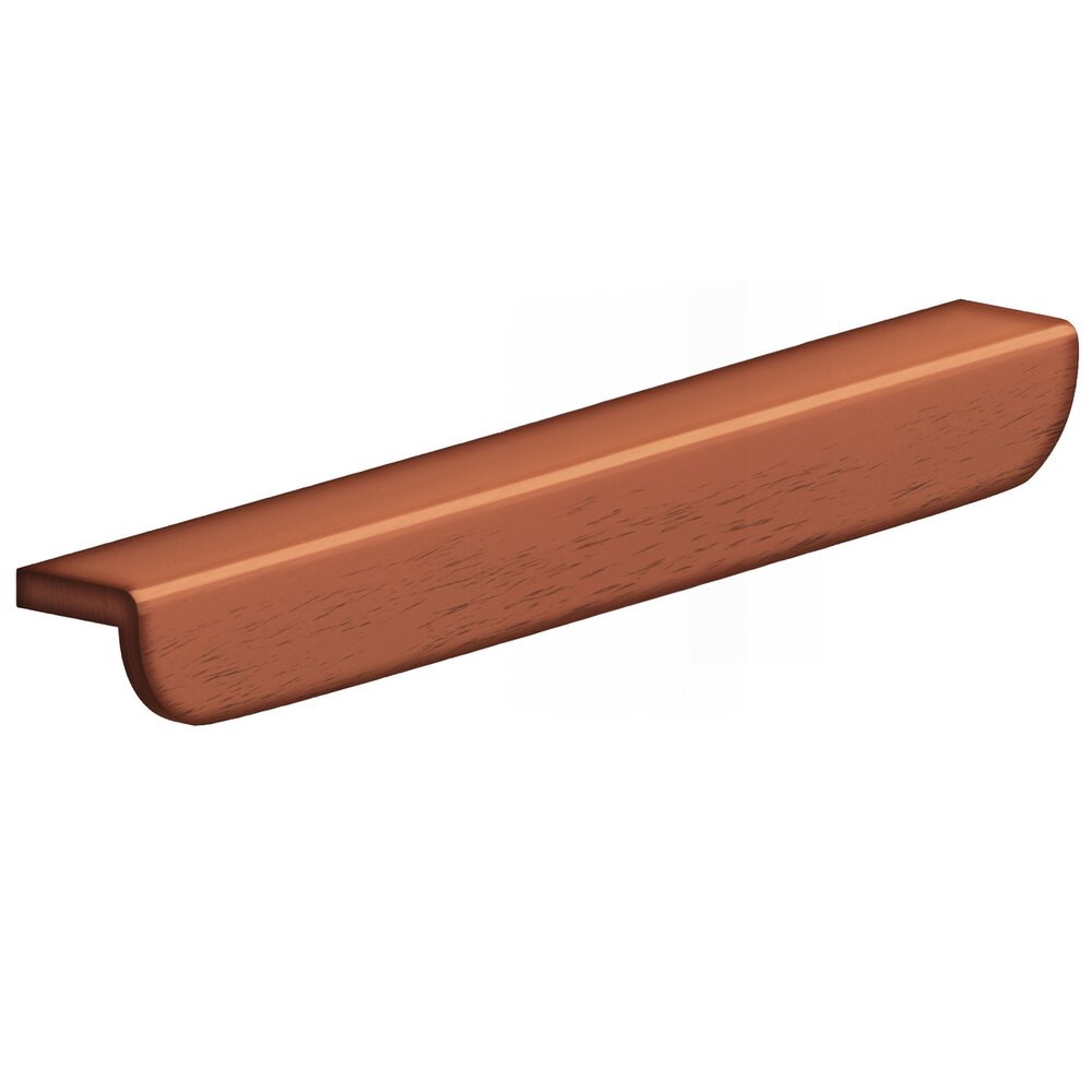 Colonial Bronze 8" Centers 10" Overall L-Shaped Edge Pull With Rounded Ends In Matte Antique Copper